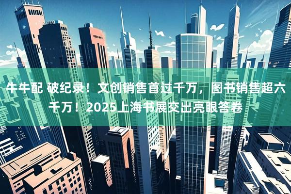 牛牛配 破纪录！文创销售首过千万，图书销售超六千万！2025上海书展交出亮眼答卷